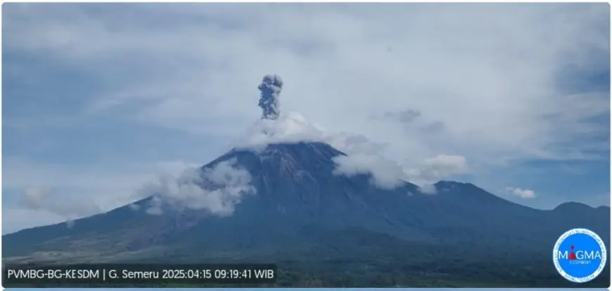 Gunung Semeru Erupsi Beruntun, Kolom Abu Mencapai 1000 Meter