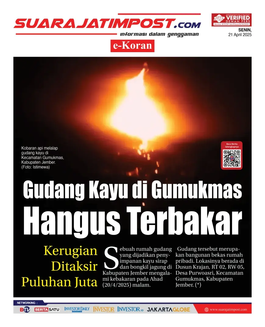 eKoran, Edisi Senin, 21 April 2025