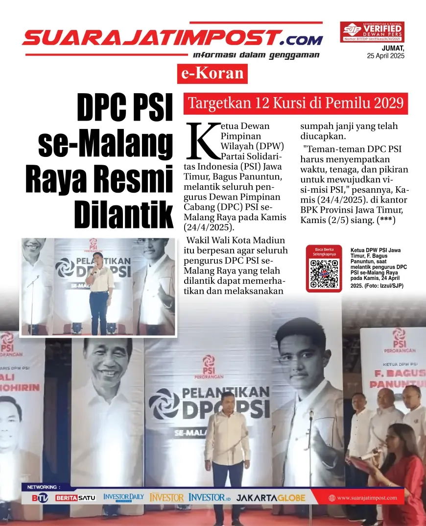 eKoran, Edisi Jumat, 25 April 2025
