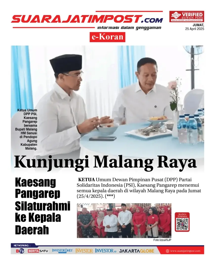eKoran, Edisi Jumat, 25 April 2025