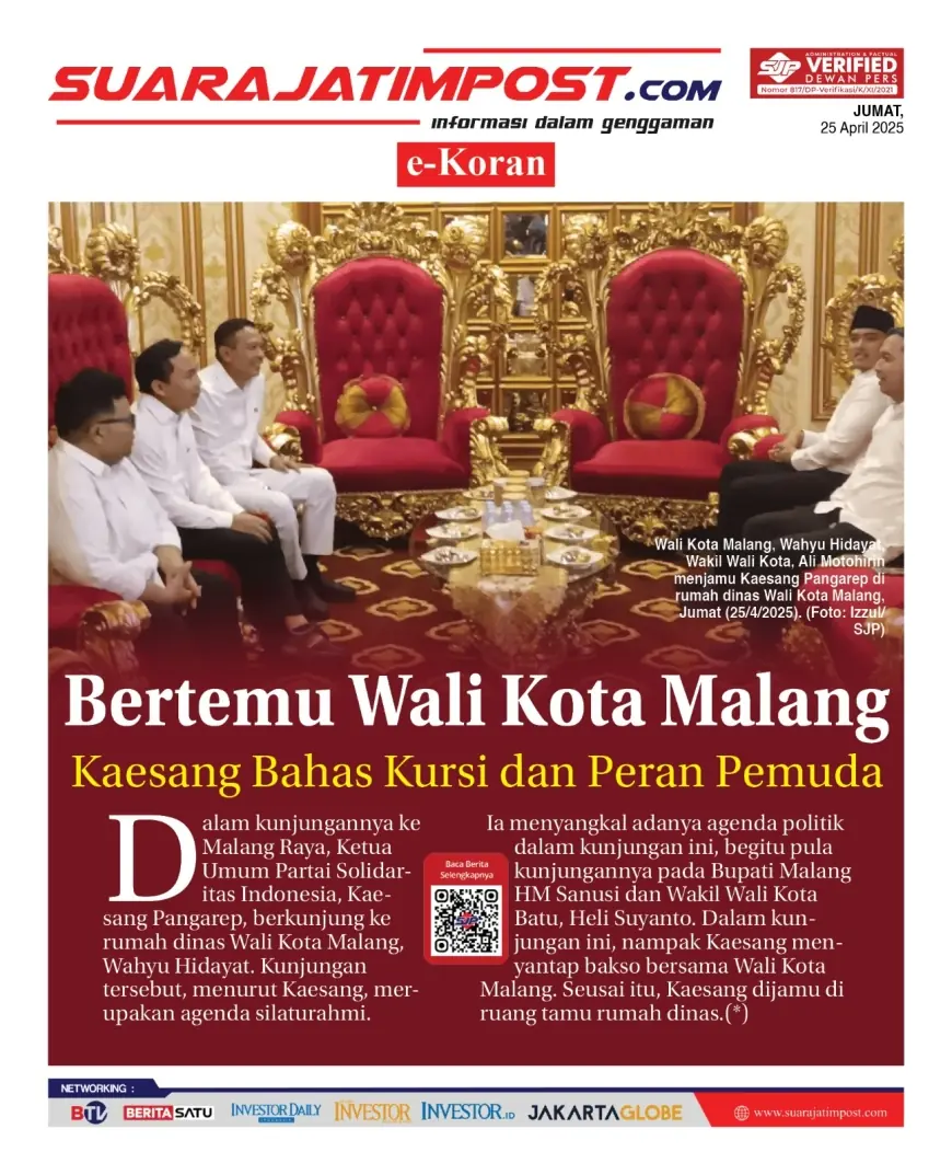 eKoran, Edisi Jumat, 25 April 2025