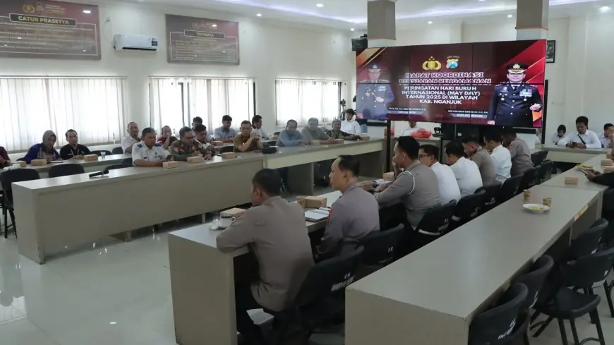 Jelang May Day, Polres Nganjuk Kumpulkan Pengusaha dan Perwakilan Buruh