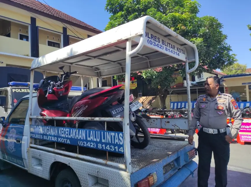 Laka Lantas di Jalur Blitar-Kediri, Pemotor Tewas Usai Benturan dan Terpental