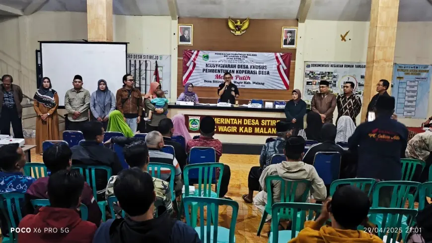 Kopdes Merah Putih di Desa Sitirejo Malang Akan Fokus Kelola Hasil Bumi