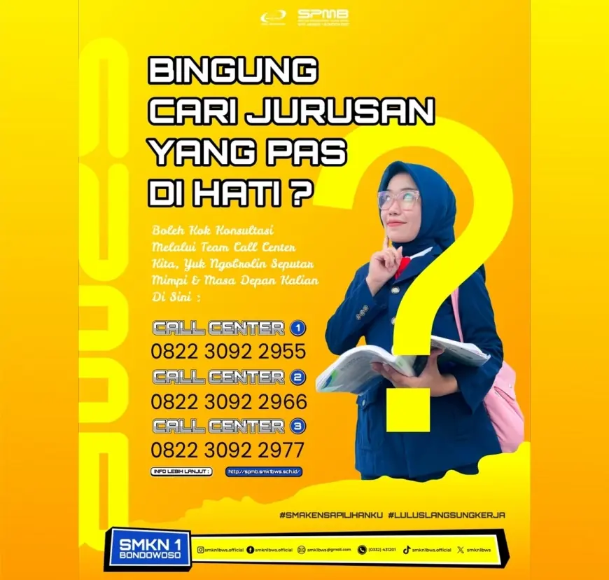 Ingin Melanjutkan Sekolah dan Bingung Cari Jurusan yang Pas? Yuk Daftar di SMKN 1 Bondowoso!