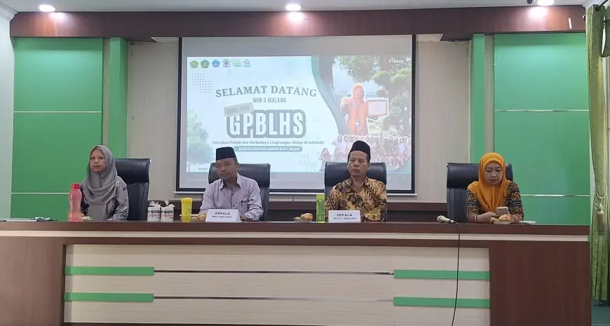 Perkuat Pendidikan Ramah Lingkungan, MIN 3 Malang Gelar Studi Tiru ke MTsN 2 Malang