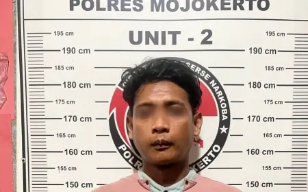 Seorang Pemilik Warung Nasi di Mojokerto Nyambi Jual Narkoba Jenis Sabu