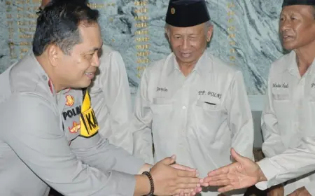 Perkuat Kekeluargaan, Kapolres Nganjuk Terima Kunjungan Purnawirawan Polri