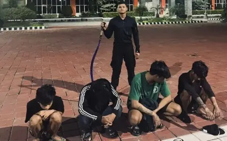 Remaja di Gresik Ditangkap Jelang Tawuran, Polisi Sita Sebilah Celurit Panjang