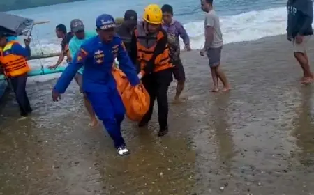 Terseret Ombak saat Mandi di Pantai Lenggoksono, Pemuda Asal Dampit Ditemukan Tewas