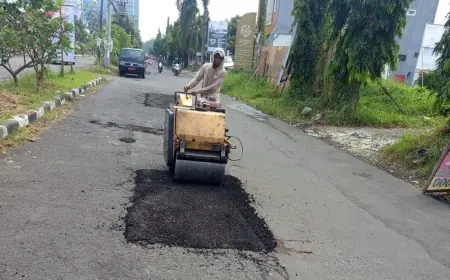 Hingga April 2025, Pemkab Gresik Harus Tambal Sulam Jalan di 549 Titik