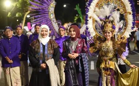 Usung Tema Dewi Sekartaji, Kota Kediri Jadi Peserta Performa Terbaik pada Karnaval Budaya Light Culture Parade
