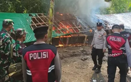 Gagal Temukan Pelaku, Polres Mojokerto Bakar Dua Arena Sabung Ayam