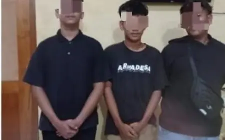 Polisi Tangkap 3 Pelaku Pengeroyokan di Angkringan Nganjuk