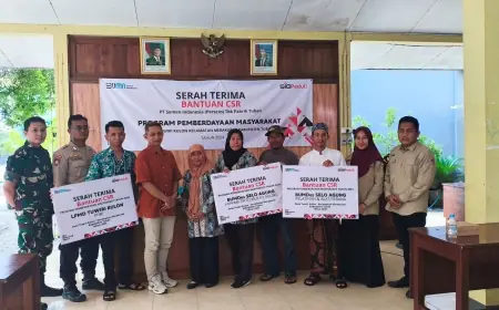 Warga Tuban Kawasan Industri Nikmati Air Bersih dari CSR SIG Pabrik Tuban
