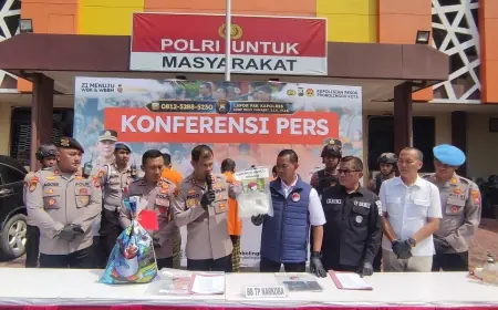 Polres Probolinggo Kota Amankan 1 Kg Sabu dari Tiga Tersangka Jaringan Madura