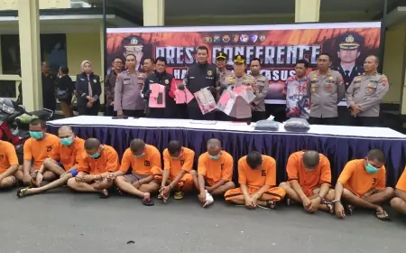 Operasi Pekat, Polres Bondowoso Amankan 12 Pelaku Kejahatan