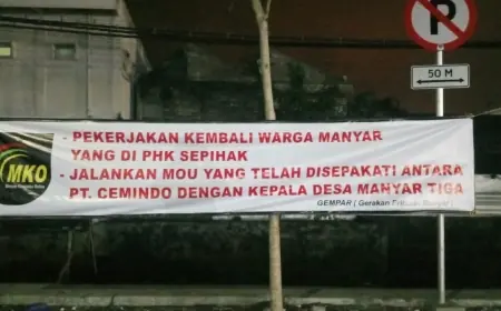 Di-PHK secara Sepihak oleh Perusahaan, Warga Gresik Gelar Aksi Protes