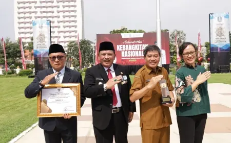 Pemkab Nganjuk Sabet Penghargaan JDIH Terbaik se-Jatim 2025