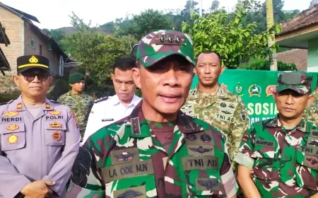 Datang ke Desa Kaligedang Ijen Bondowoso, Danbrigif 9 Kostrad: Warga Jangan Mudah Diadu Domba