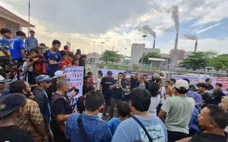 Tidak Pernah Beri Peluang Pekerja Lokal, PT PON Gresik Digeruduk Warga