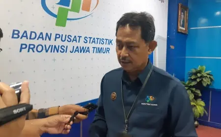 Inflasi Jawa Timur April 2025 Lebih Rendah dari Nasional