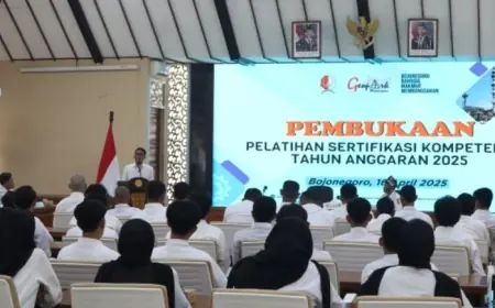 Tekan Pengangguran, Pemkab Bojonegoro Gelar Pelatihan dan Sertifikasi Kompetensi untuk Pencari Kerja