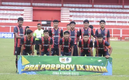 Tim Sepak Bola Kota Blitar Lolos ke Porprov Jatim 2025, Usai Juarai Zona 4