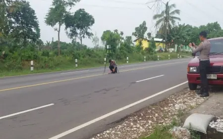 Ditlantas Polda Jatim Gelar Rekayasa Lokasi dengan 3D Scanner di Jalur Lumajang–Probolinggo
