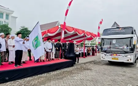 Bupati Pasuruan Kembali Berangkatkan 310 Jemaah Haji, Mas Rusdi: Harus Guyub Rukun