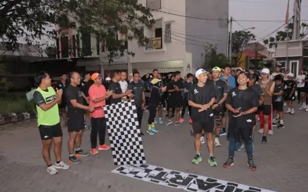 Kapolres Lamongan Dukung Event Lari 23 Km Segoborun Sambang Gondang Volume 3