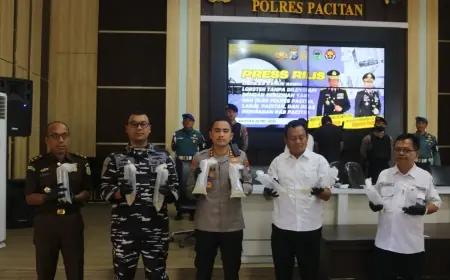 Gagalkan Penyelundupan 27.650 Benur Ilegal, Polres Pacitan Amankan 2 Orang