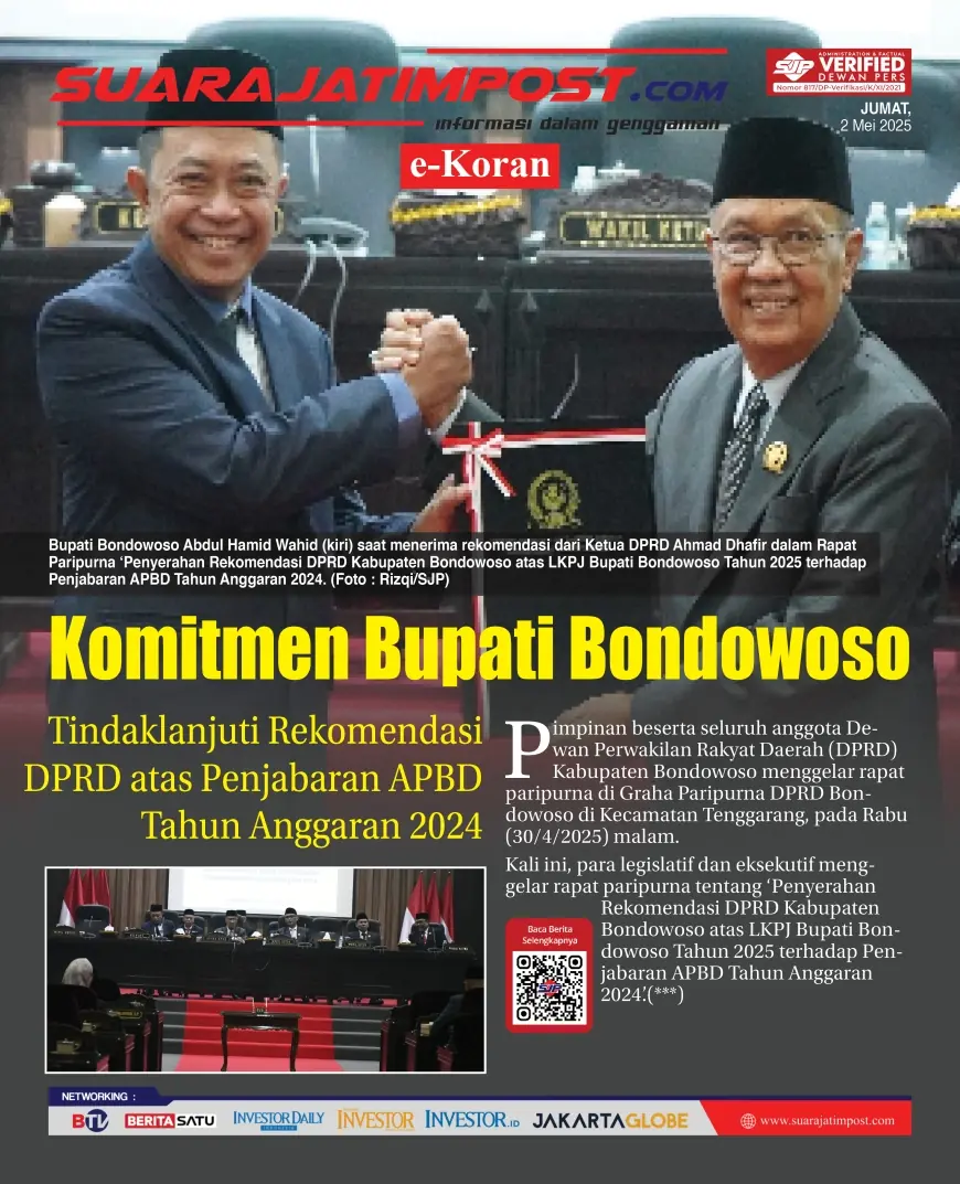 eKoran, Edisi Jumat, 2 Mei 2025