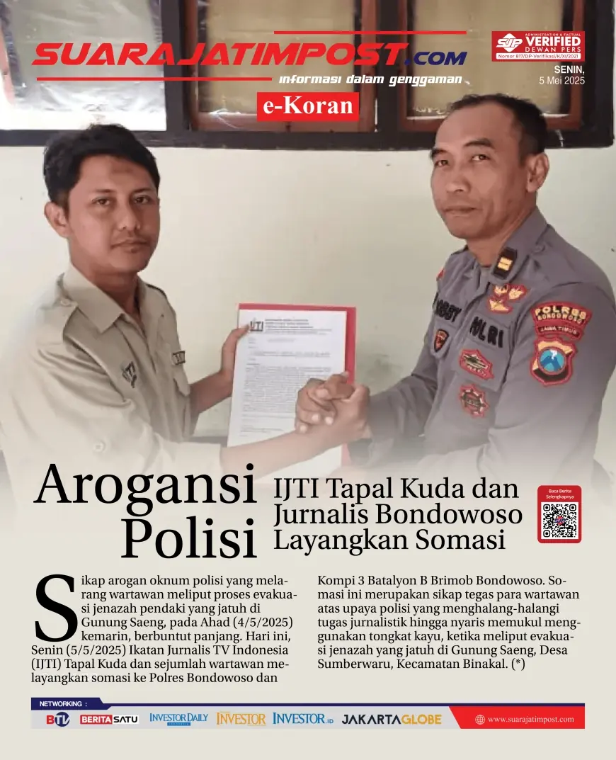 eKoran, Edisi Senin, 5 Mei 2025