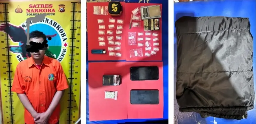 DPO Gembong Narkoba Nganjuk Ditangkap, BB 14,59 Gram Sabu Diamankan