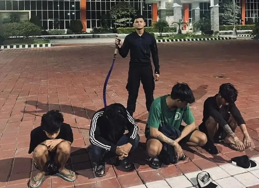 Remaja di Gresik Ditangkap Jelang Tawuran, Polisi Sita Sebilah Celurit Panjang