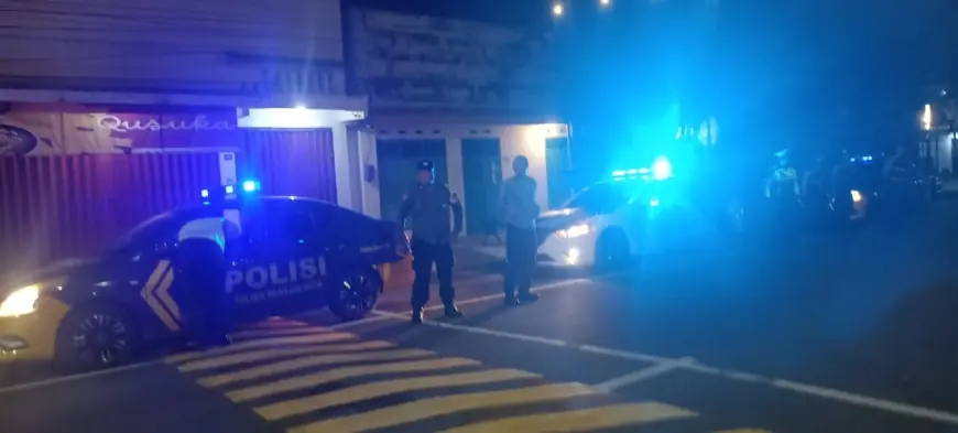 Tekan Aksi Balap Liar di Malam Hari, Polisi Nganjuk Gencarkan Blue Light Patrol