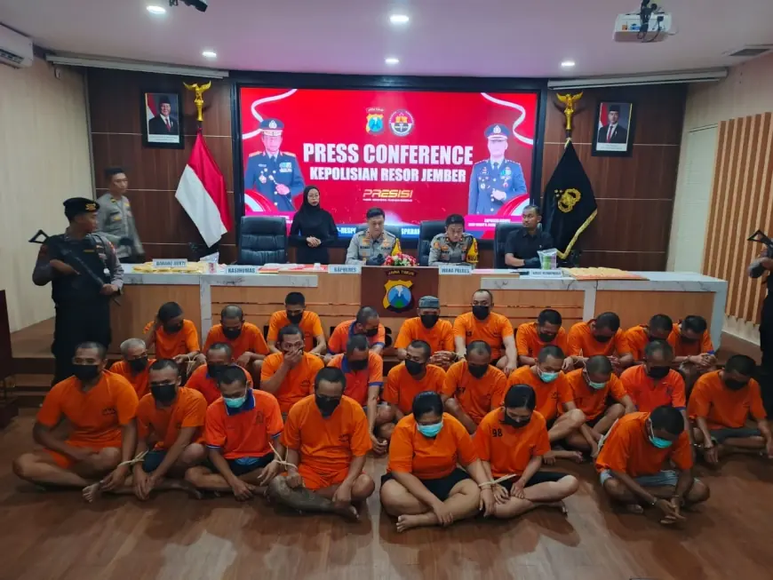 Bekuk 27 Tersangka Kasus Narkoba, Polres Jember Ungkap Fakta Jaringan Lapas dan Keterlibatan Mantan Kades