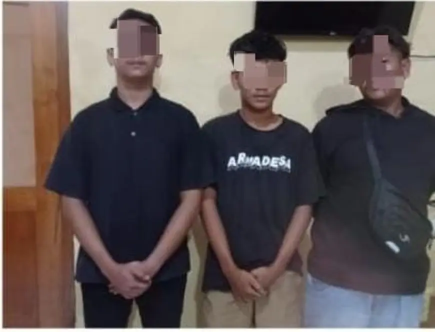 Polisi Tangkap 3 Pelaku Pengeroyokan di Angkringan Nganjuk