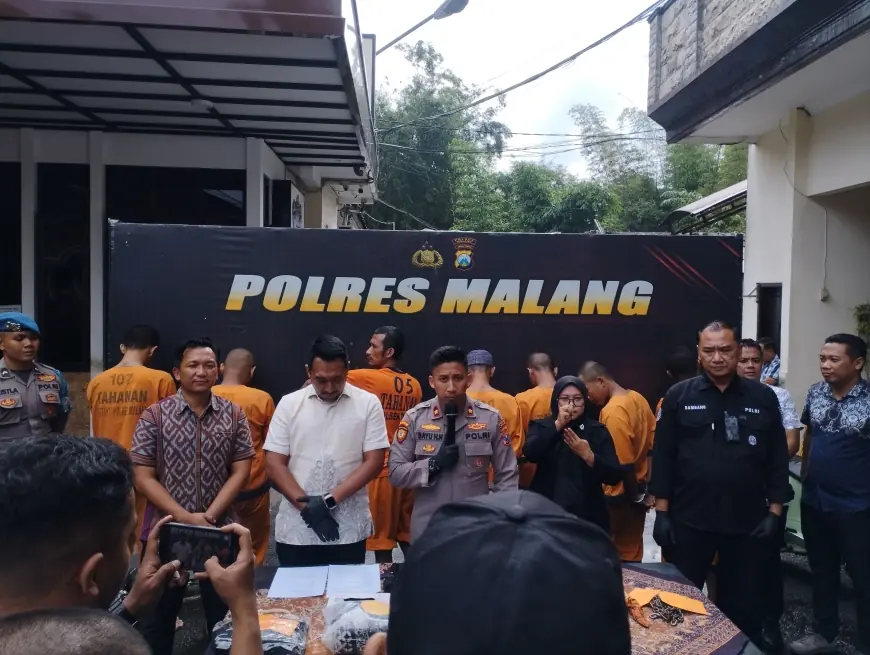 Operasi Pekat Semeru di Malang Ungkap 31 Kasus Kriminal dan Tahan 36 Tersangka
