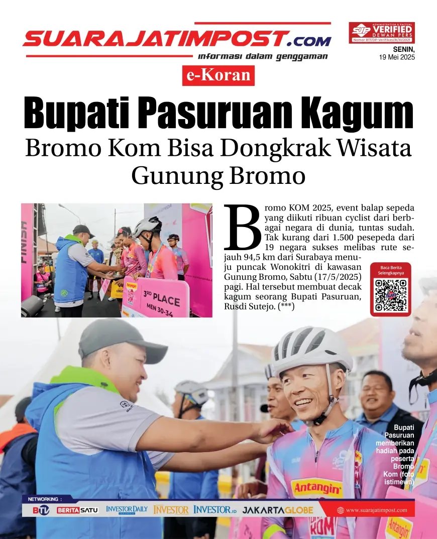 eKoran, Edisi Senin, 19 Mei 2025