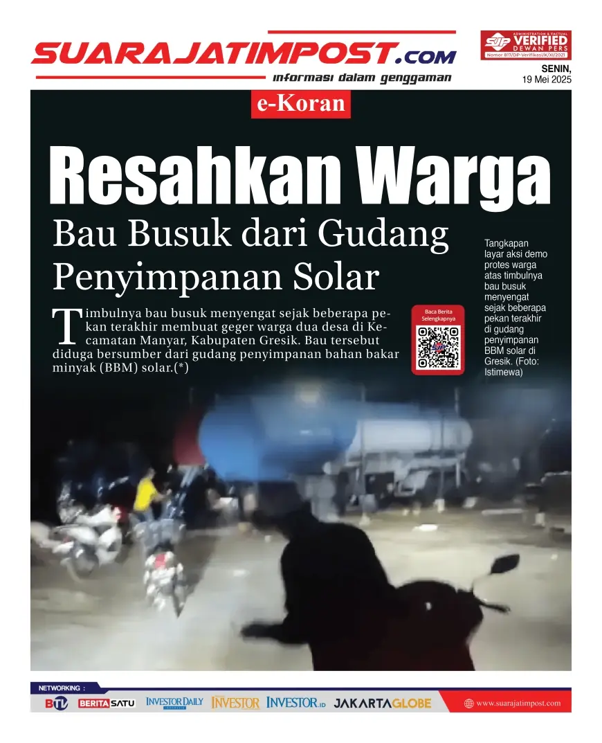 eKoran, Edisi Senin, 19 Mei 2025