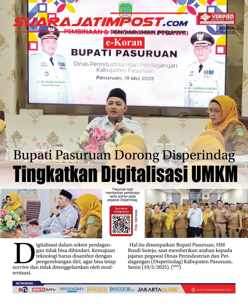 eKoran, Edisi Selasa, 20 Mei 2025