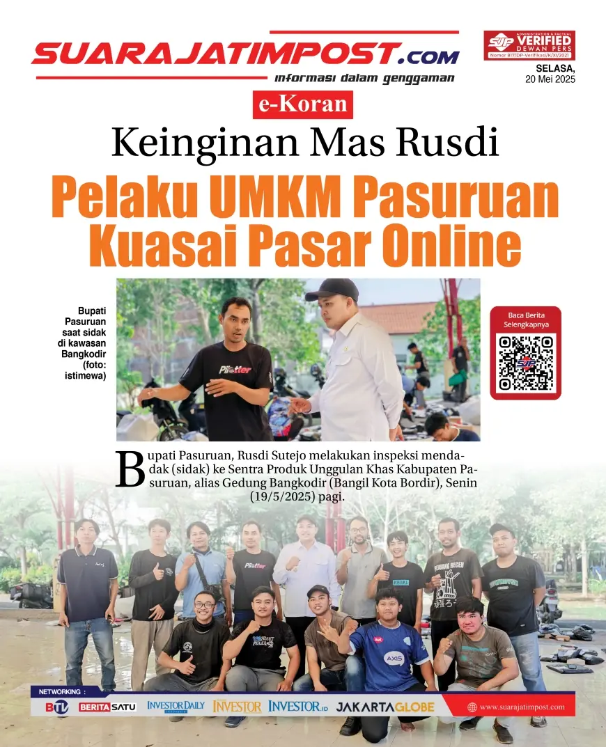 eKoran, Edisi Selasa, 20 Mei 2025
