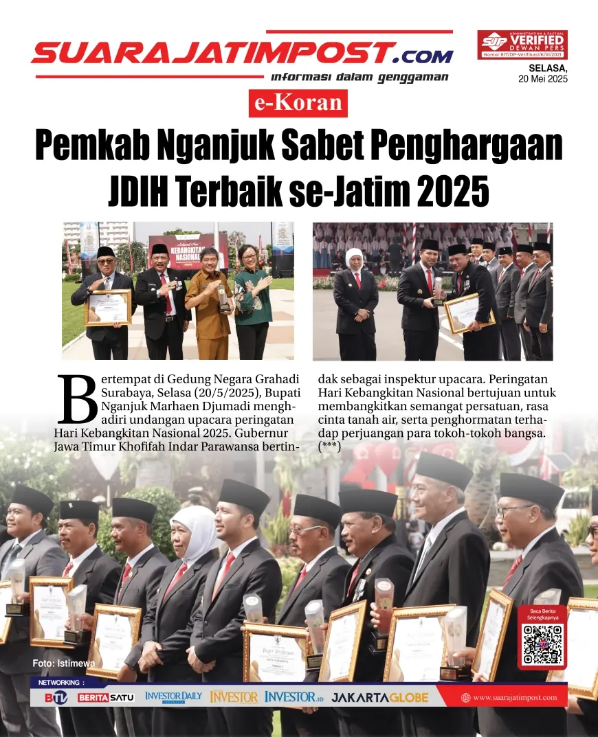 eKoran, Edisi Selasa, 20 Mei 2025