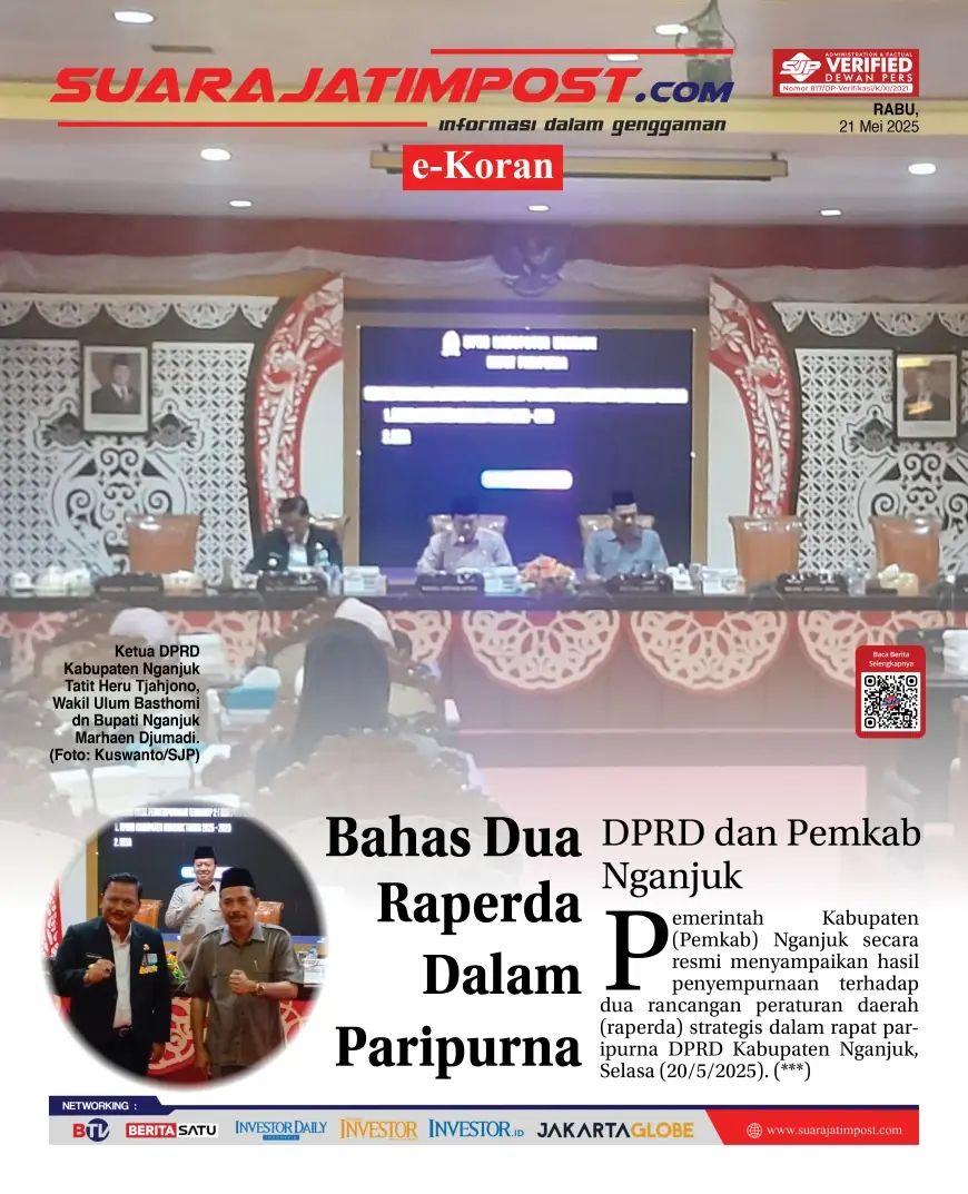 eKoran, Edisi Rabu, 21 Mei 2025