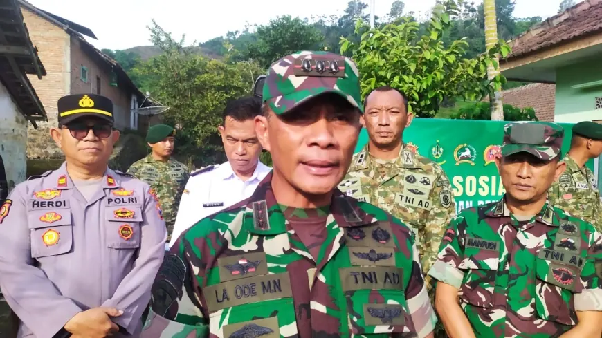 Datang ke Desa Kaligedang Ijen Bondowoso, Danbrigif 9 Kostrad: Warga Jangan Mudah Diadu Domba