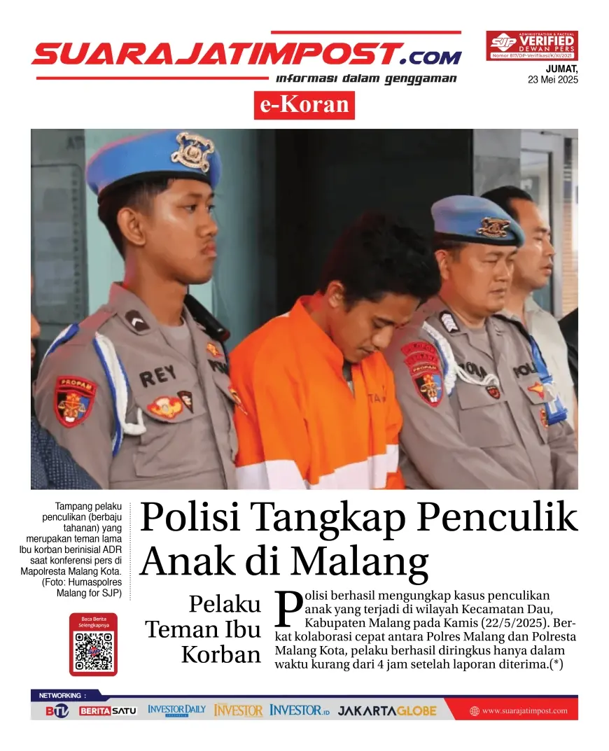 eKoran, Edisi Jumat, 23 Mei 2025