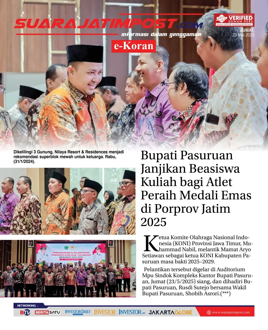 eKoran, Edisi Jumat, 23 Mei 2025