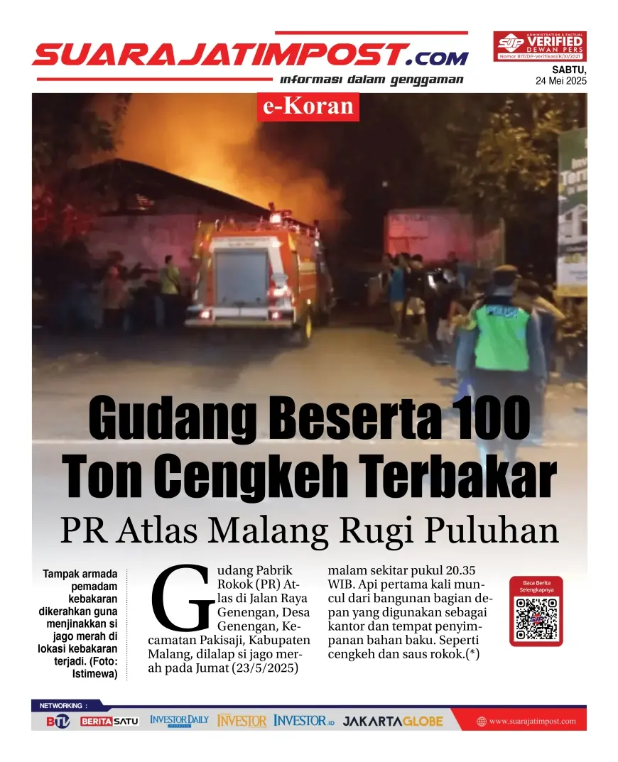 eKoran, Edisi Sabtu, 24 Mei 2025